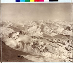 Alppien panoraama tekijältä Vittorio Sella
