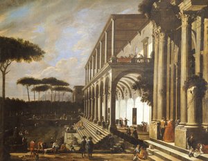 Pidot Villa of Poggiorealessa, kirjoittanut Viviano Codazzi (noin 1604-1670)