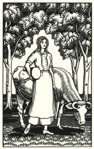 Kuvitus Thomas Hardyn Tess Of The D’Urbervillesiin (kaiverrus)