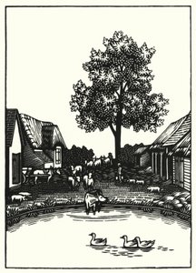 Kuvitus Thomas Hardyn Tess Of The DUrbervillesiin (kaiverrus)