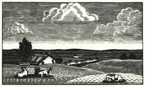 Kuvitus Thomas Hardyn Tess Of The D’Urbervillesiin (kaiverrus)