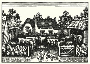 Kuvitus Thomas Hardyn Tess Of The D’Urbervillesiin (kaiverrus)