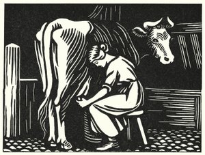 Kuvitus Thomas Hardyn Tess Of The D’Urbervillesiin (kaiverrus)