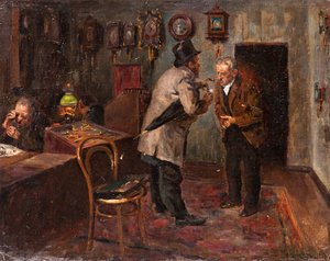 Jalokiviliikkeessä, 1917 tekijältä Vladimir Egorovic Makovsky
