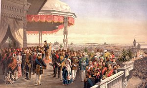 Keisari Aleksanteri III:n kruunaamisen jälkeiset julkiset juhlat Khodynka-kentällä (Krunausalbumista), Vladimir Jegorovich Makovsky (1846-1920) tekijältä Vladimir Egorovic Makovsky