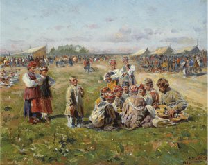 Kylämessut, 1882 tekijältä Vladimir Egorovic Makovsky
