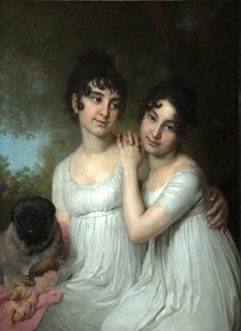 Muotokuva kreivitäristä E.A. ja A.A. Kurakin, 1802 tekijältä Vladimir Lukich Borovikovsky