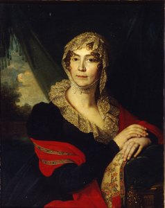Prinsessa Natalia Alexandrovna von Buxhoevedenin muotokuva 1758-1808, os Aleksejeva, 1790-luku tekijältä Vladimir Lukich Borovikovsky