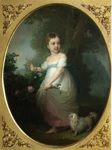 Muotokuva Jelena Naryshkinasta lapsena, 1790-luvun alku tekijältä Vladimir Lukich Borovikovsky