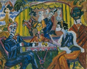 Stray Dog Cabaret Pietarissa, 1910-luku tekijältä Vladimir Vladimirovich Dmitriyev