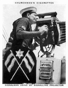 Signalman 20 Signaling Projectorilla, 1937.