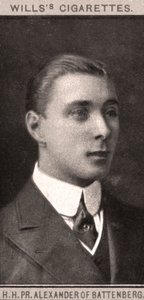 H.H, PR. Aleksanteri Battenbergilainen, 1908. tekijältä WD and HO Wills