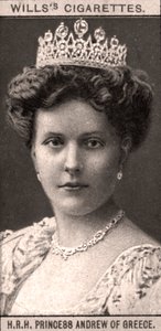 H.R.H. Kreikan prinsessa Andrew, 1908. tekijältä WD and HO Wills
