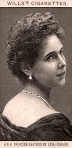 H.R.H. Saxe-Coburgin prinsessa Beatrice, 1908. tekijältä WD and HO Wills
