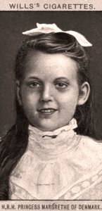 H.R.H. Tanskan prinsessa Margrethe, 1908. tekijältä WD and HO Wills