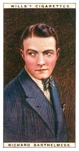 Richard Barthelmess 1895-1963, yhdysvaltalainen elokuvatähti, 1928. tekijältä WD and HO Wills