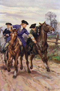 "Jones tarttui välittömästi kaverin kädestä" (väri litho) tekijältä W.R.S. (after) Stott