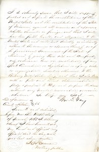 Wm: n uskollisuusvala. T. Gay Missourista, St.Louisin kreivikunta tekijältä W.T. Gay