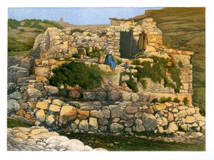 En-Rogelin kaivo, Jerusalem, 1870.