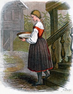 Norjalainen maatilatyttö, 1809.