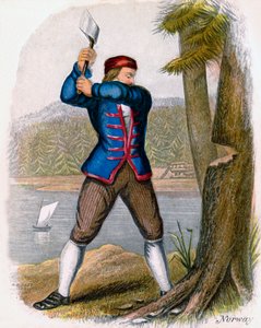Norjalainen puunhakkaaja, 1809.