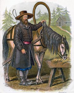 "Venäläinen talonpoika", 1809. tekijältä W Dickes