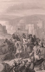 Marsalkka de Boucicault pakottaa sulttaani Bayezidin lopettamaan Konstantinopolin piirityksen tekijältä John Ward Dunsmore