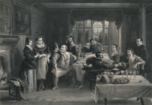 Falstaff ja hänen ystävänsä Windsorin iloiset vaimot, 1870 tekijältä W. Greatbatch