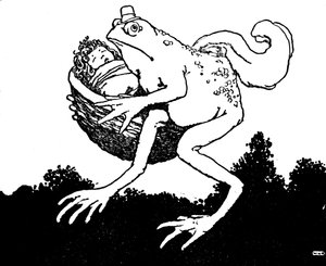 Tämä on vain vaimo poikani, sanoi rupikonna, vuodelta 1930 tekijältä William Heath Robinson