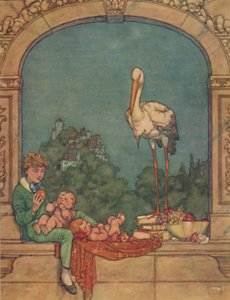 Tuomme hänelle kaksi pientä, veli ja sisko, vuodelta 1930 tekijältä William Heath Robinson