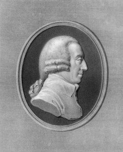 Adam Smith, 1700-luvun skotlantilainen filosofi ja taloustieteilijä, 1836. tekijältä W. Holl