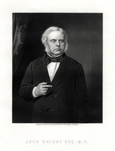 John Bright, brittiläinen radikaali ja liberaali valtiomies, 1800-luku. tekijältä W. Holl