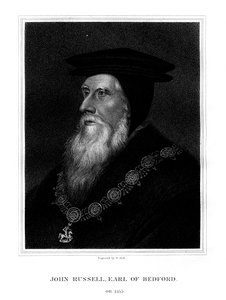 John Russell, Bedfordin ensimmäinen jaarli, Englannin kuninkaallinen ministeri, 1825. tekijältä W. Holl