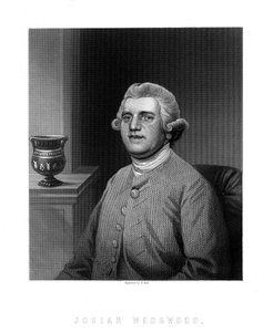 Josiah Wedgwood, englantilainen teollisuusmies ja savenvalaja tekijältä W. Holl