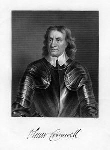 Oliver Cromwell, englantilainen sotilas ja valtiomies, 1800-luku tekijältä W. Holl