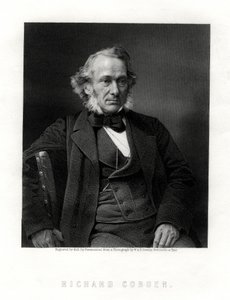Richard Cobden, brittiläinen valmistaja, radikaali ja liberaali valtiomies, 1800-luku. tekijältä W. Holl