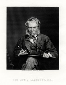 Sir Edwin Henry Landseer 1802-1873, brittiläinen taidemaalari, 1800-luku tekijältä W. Holl