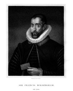 Sir Francis Walsingham, kuningatar Elizabeth I:n vakooja, 1824.