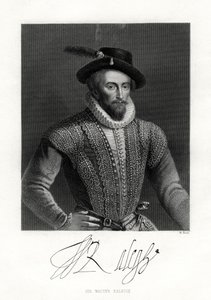 Sir Walter Raleigh, 1800-luku tekijältä W. Holl