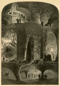 "Scenes in Mammoth Cave", 1874.