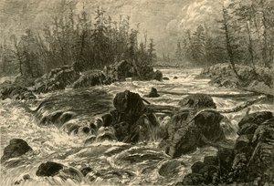 "The Dalles of the St. Louis", 1874. tekijältä W. J. Linton