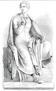Thorwaldsenin Lord Byronin patsas, 1845.