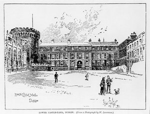 Lower Castle Yard, Dublin, kaiverrus Herbert Railton (1857-1910)
