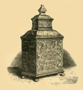 Hopeinen teepussi, 1716, 1881.