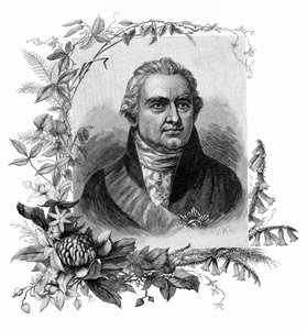 Sir Joseph Banks, englantilainen luonnontieteilijä ja kasvitieteilijä, 1886.
