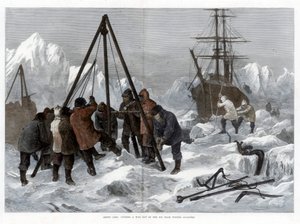 Arctic Life, Leikkaa tie ulos jäästä Winter Quarterreista, 1875 tekijältä W. Palmer