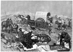 Naisten omnibus, Kashgar, Keski-Aasia, 1875. tekijältä W. Palmer