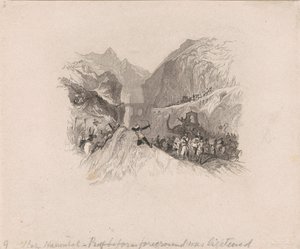 Hannibal ohittaa Alpit (vinjetti)