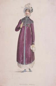 Nainen kävelymekossa, c1810