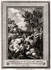 Myrrha, eläkkeellä Sabealaisten maahan, luovutetaan Adoniselta..., 1775
